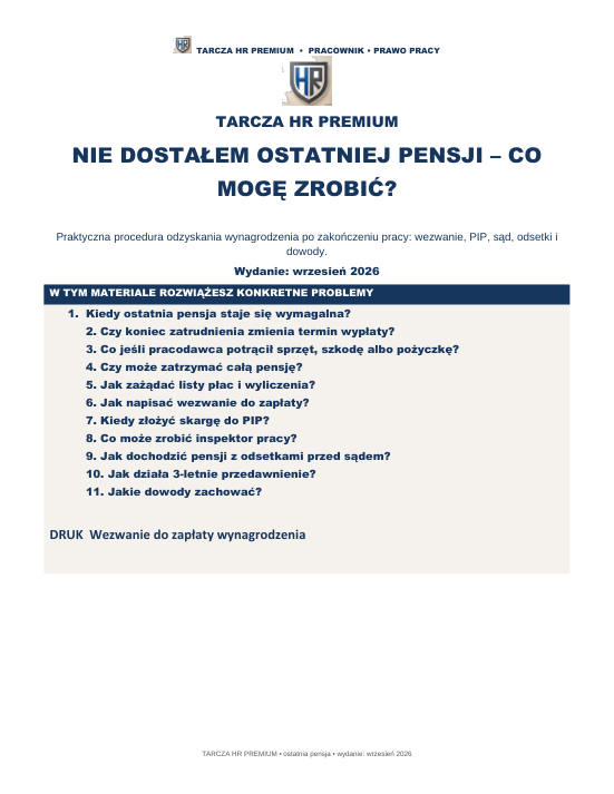 Pierwsza strona materiału: Nie dostałem ostatniej pensji – co mogę zrobić?