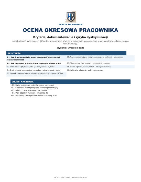 Pierwsza strona materiału: Ocena okresowa